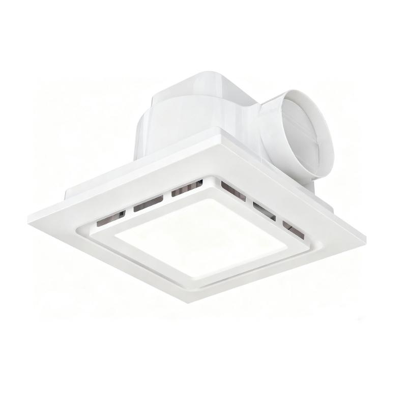 8Inch Bathroom Ventilation Fan Offering 80 CFM stream And Adjustable lighting For Efficient Moisture Elimination 8inch