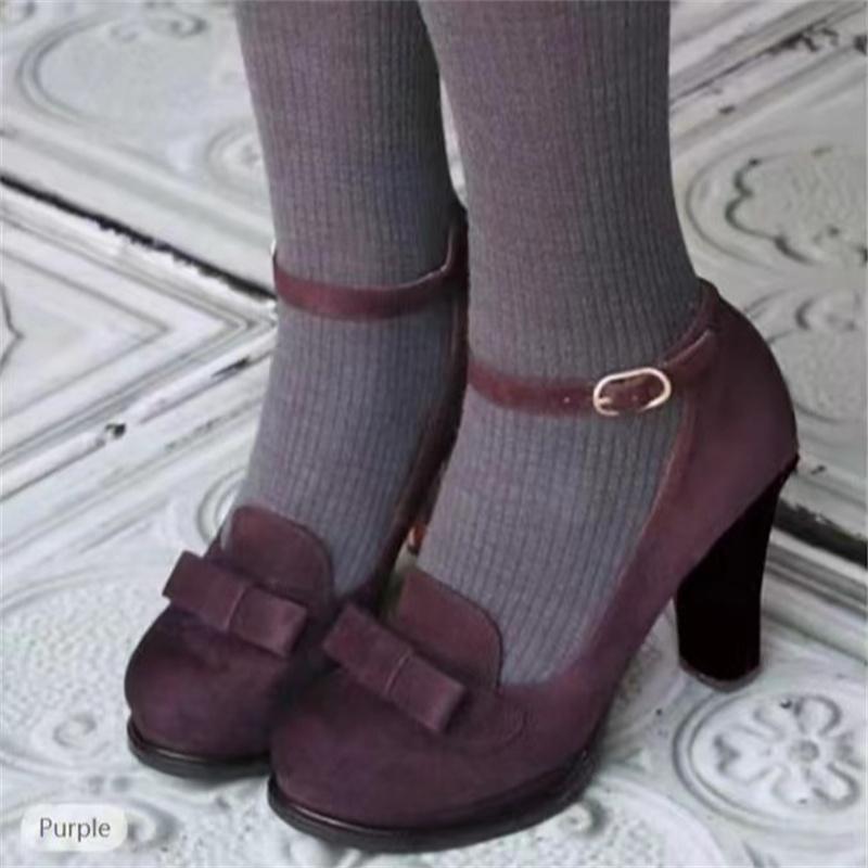 Large size 34-43 Elegant Strap Bows High Heels Women Pumps Shoes Casual Party Office Wedding Shoes Lady Dress Pump Comfortable