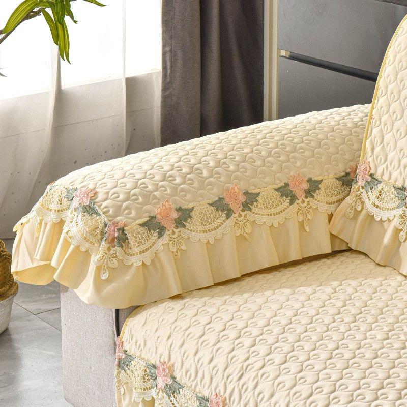 Plush Sofa Covers Four Seasons Sofa Towel Fabric Seat Cushion Backrest Towel Simple Modern Couch Cover Non-slip Sofa Bed Cover