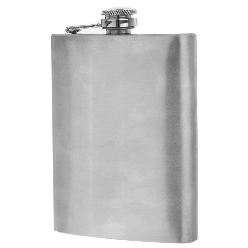 Piersiówka Metalowa ze Stali Nierdzewnej Duża Butelka do Alkoholu 240 ml