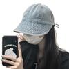 Bucket Hat Baseball Cap Big Head Circumference Fisherman Hat Summer Washed Denim Sunscreen Sunshade Suitable for Big Round Face