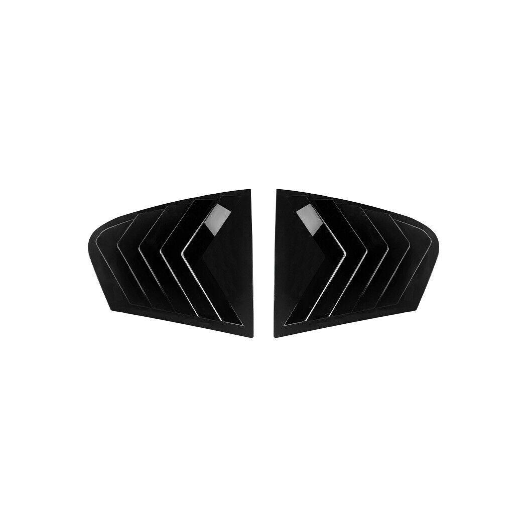 

For BMW 5 Series G30 2018- Car Rear Louver Window Side Shutter Cover Trim Sticker Vent Scoop ABS Carbon Fiber Accessories Gloss Black
