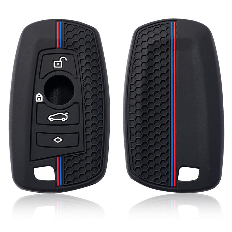 Silicone for BMW F30 F31 F32 F34 F20 F21 F07 F10 1 3 5 7 Series M3 M4 X1 X3 G01 X4 G02 X5 F15 F16 Car Key Case Cover Shell Fob
