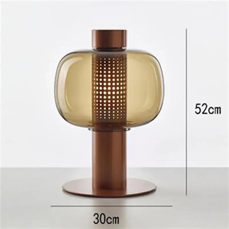 Bonbori table lamps nordic retro glass lamp design desk decor lamp decoration reading light studyroom dining table decor light
