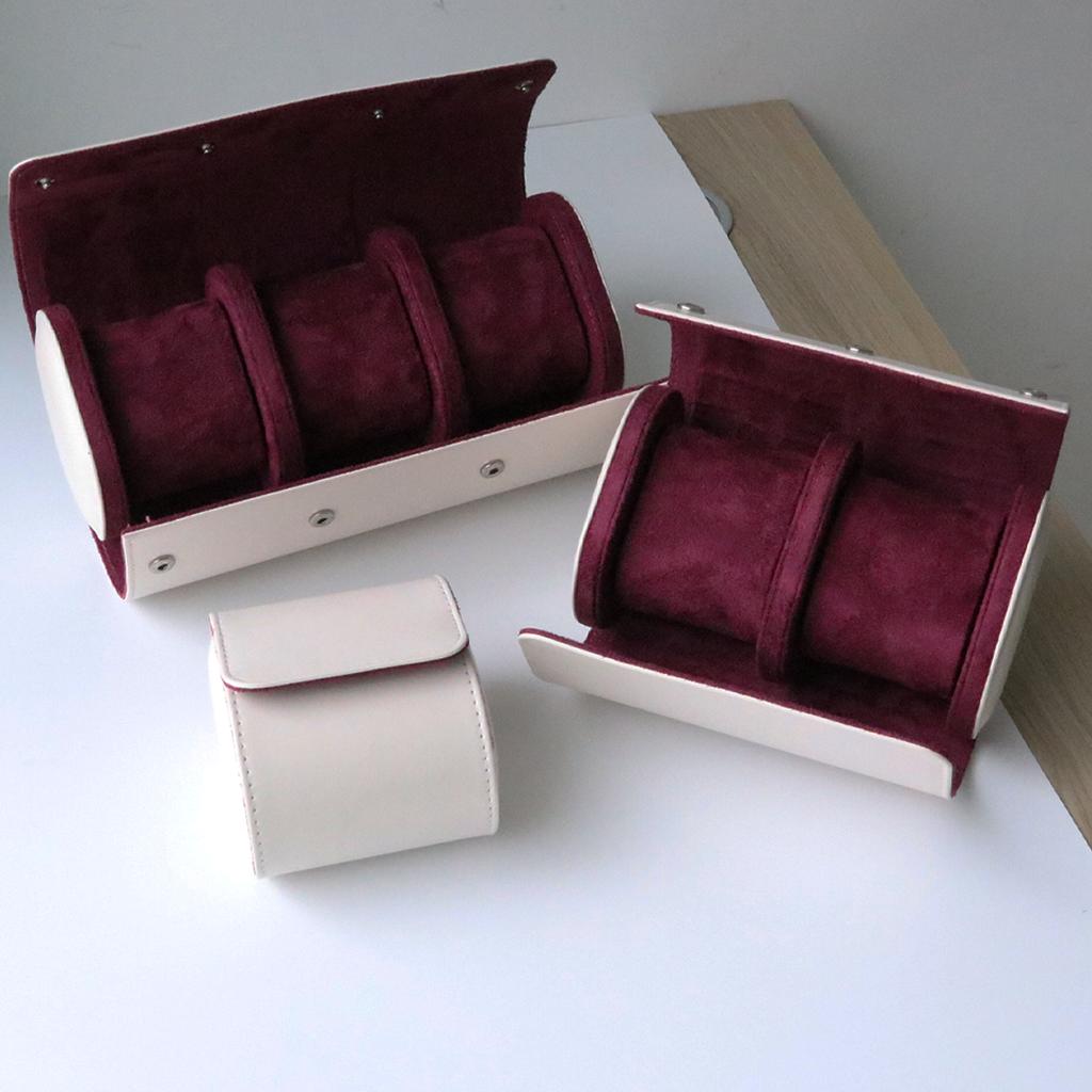 1/2/3 Sleuven Horlogeroller Reiskoffer Draagbare Vintage Leer Horloge Display Case Opbergdoos Horloge Organizers Mannen Kerstcadeau
