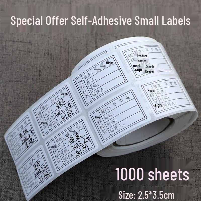 Самоклеящиеся стикеры с образцами еды для школьных и детсадовских столовых