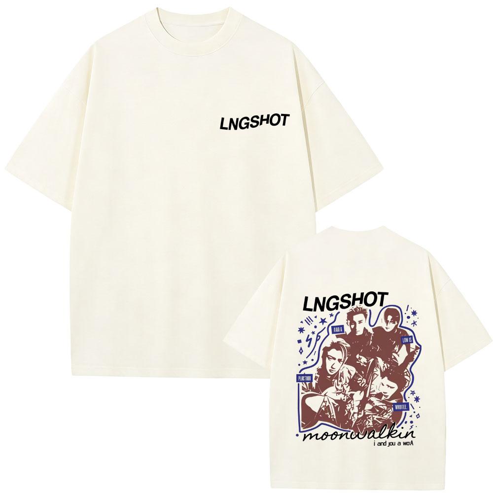 Korean Band Lngshot Face Graphic T Shirts Unisex Women Kpop Fashion Trend Tshirt Summer Unisex Casual Soft Cotton Oversized Tshirt