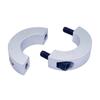Shaft Clamp For Fanatec Base, featuring aluminum alloy material, CNC machining process, and anodized coloring.