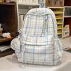 Zaino Estivo Vento Fresco Verde Menta a Quadretti Zaino Dolce Zaino Semplice da Viaggio Versatile Zaino per Scuola e Pendolari