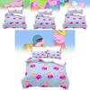 Peppa Pig Cartoon Set With Reactive Printing For Kids Bedroom Decor And Gift