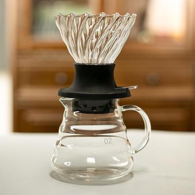 Juego de Filtro de Goteo para Café Pour-Over de Vidrio Inteligente