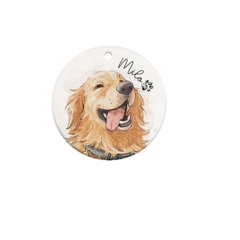 

Home Decor Acrylic Pet Photo Ornament Heart-shaped 2D Flat Pet Pendant Remembrance Christmas Decoration Pet Memorial