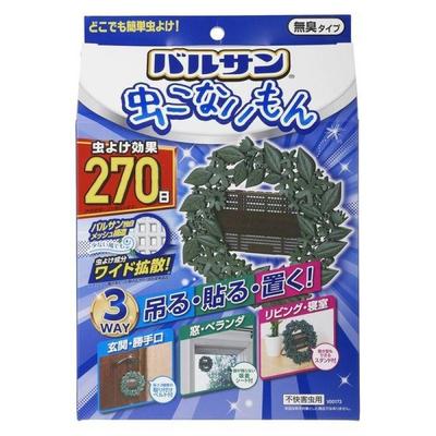 Barusan Bug Repellent Mushikonaimon 3WAY Squirrel 270 Days 1 Piece