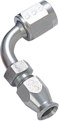 GOODRIDGE Stainless Fitting, 90-degree Bend, Steel, #3, 6091-03C