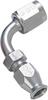 GOODRIDGE Stainless Fitting, 90-degree Bend, Steel, #3, 6091-03C