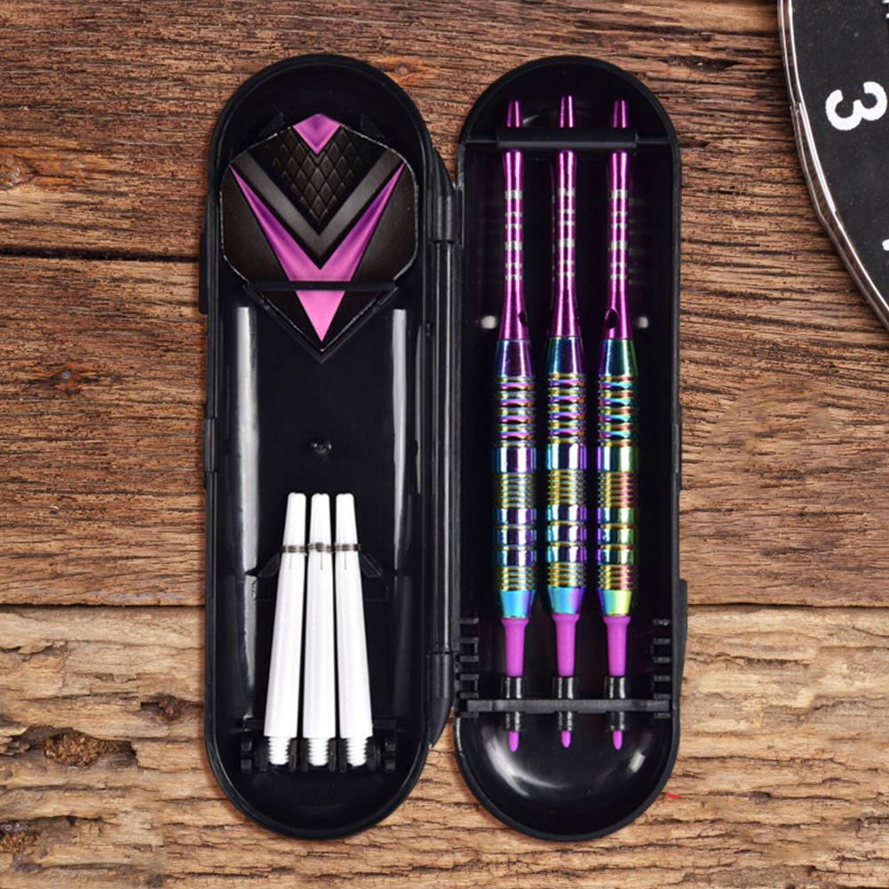 3Pcs Target Throwing Darts Set with Flight Protectors Soft Tip Darts Set Plastic Tip Darts Set China Mainland
