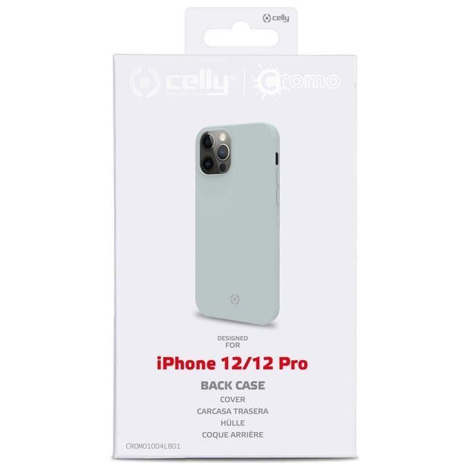 Coque de protection - celly - iphone 12/12 pro - anti-chocs - anti-rayures - bleu