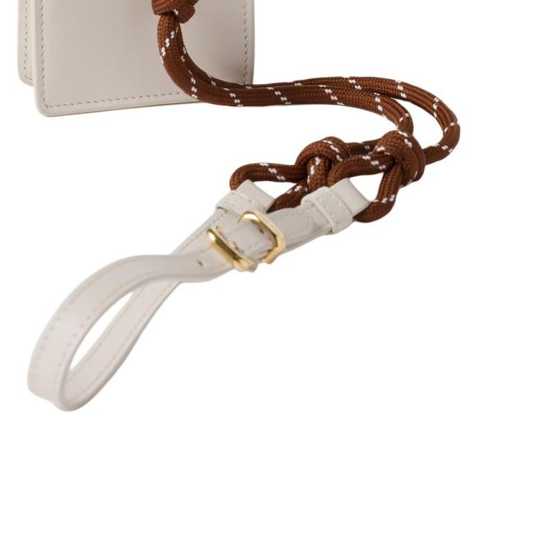 Miu Miu Logo Leather Mini Wallet Women wallet Powder-White 5TL515_ACRT_F0KMH