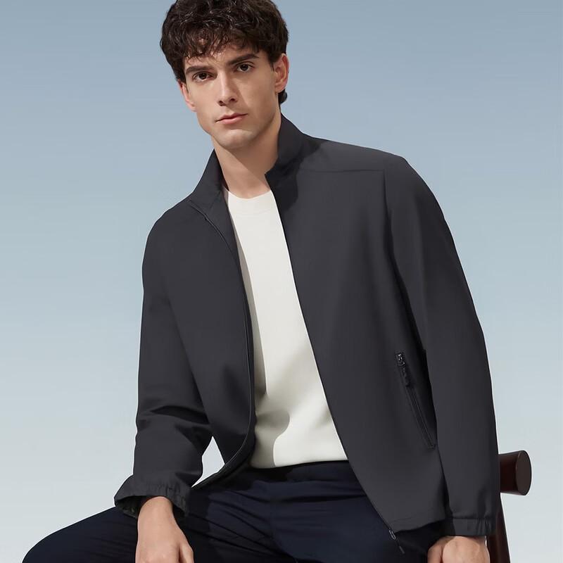 Judger Men's Business Casual Stand Collar Jacket