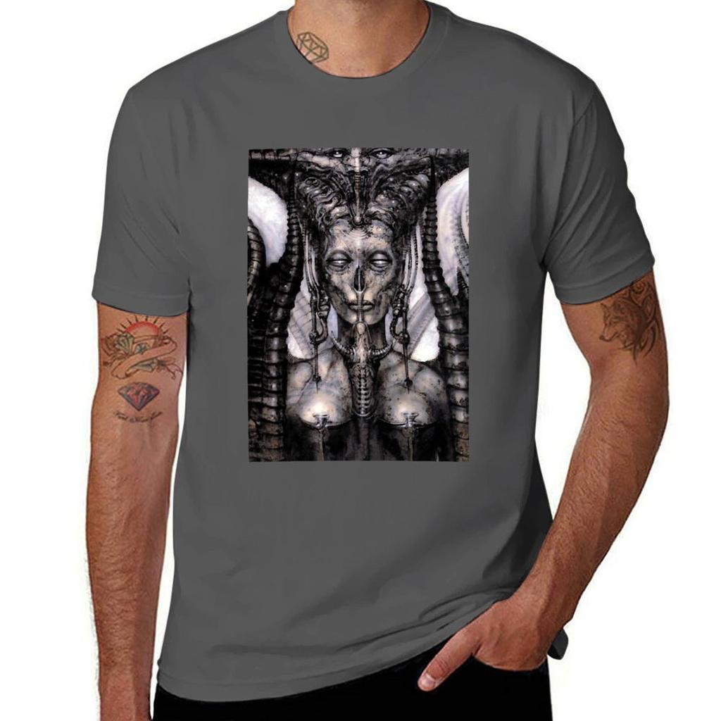 Hr Giger Lilith Steampunk Tshirt Simple Trendy Casual Tshirt