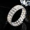 Strass Perlen Mehrschichtige Armbandkette Kralle Diamantarmband Offen Voll Diamant Elastisches Armband