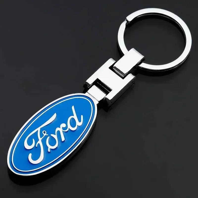 Car Sticker 2026 Ford New 2025 Hot Metal Car Key Ring Chain Auto Logo Keyring For Ford S MAX Ranger Focus Fiesta Mondeo Kuga Mus