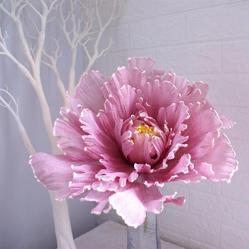 

Large Artificial Flower Three-dimensional Home Decoration Photography Props Artificial Peony Flower Arch Road Lead Flower 50cm 30cm фиолетовый