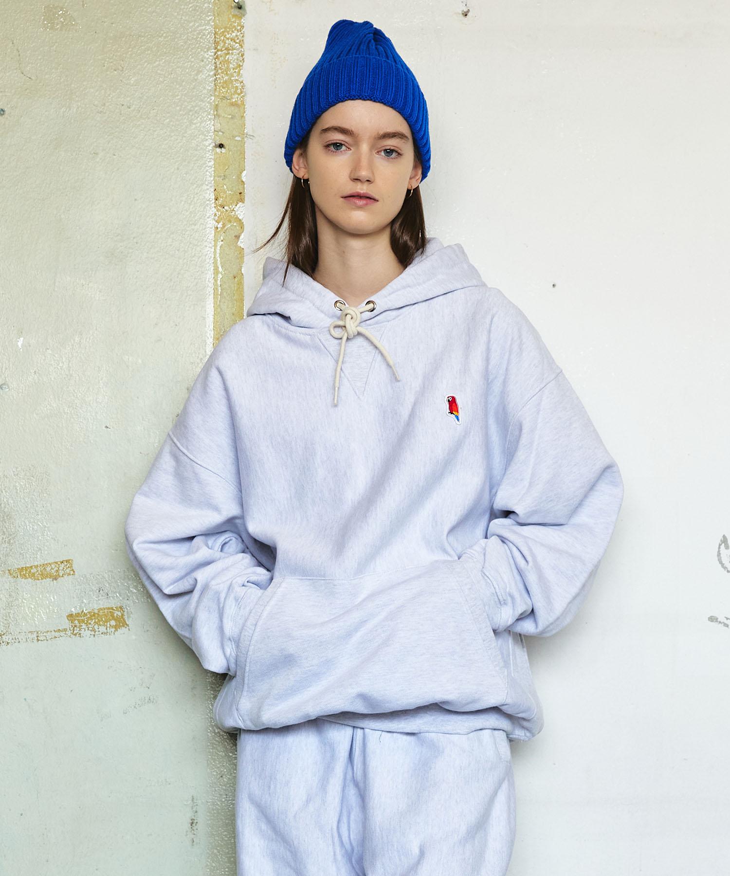Union Valant Parrot Heavy Sweat Hoodie Melange 1% Melange 1%/L