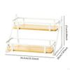 2 Layer Spice Rack Cup Storage Stand Standing Holder Desktop for