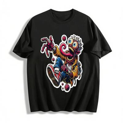 Weird Mutant Cool Print Casual Personality Top Pure Cotton T-shirt