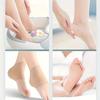 2pcs/set, 1 Pair of Gel Heel Socks for Relief - Moisturizing Foot Care, Alcohol-Free Black Half Socks, Foot Protection, Gel