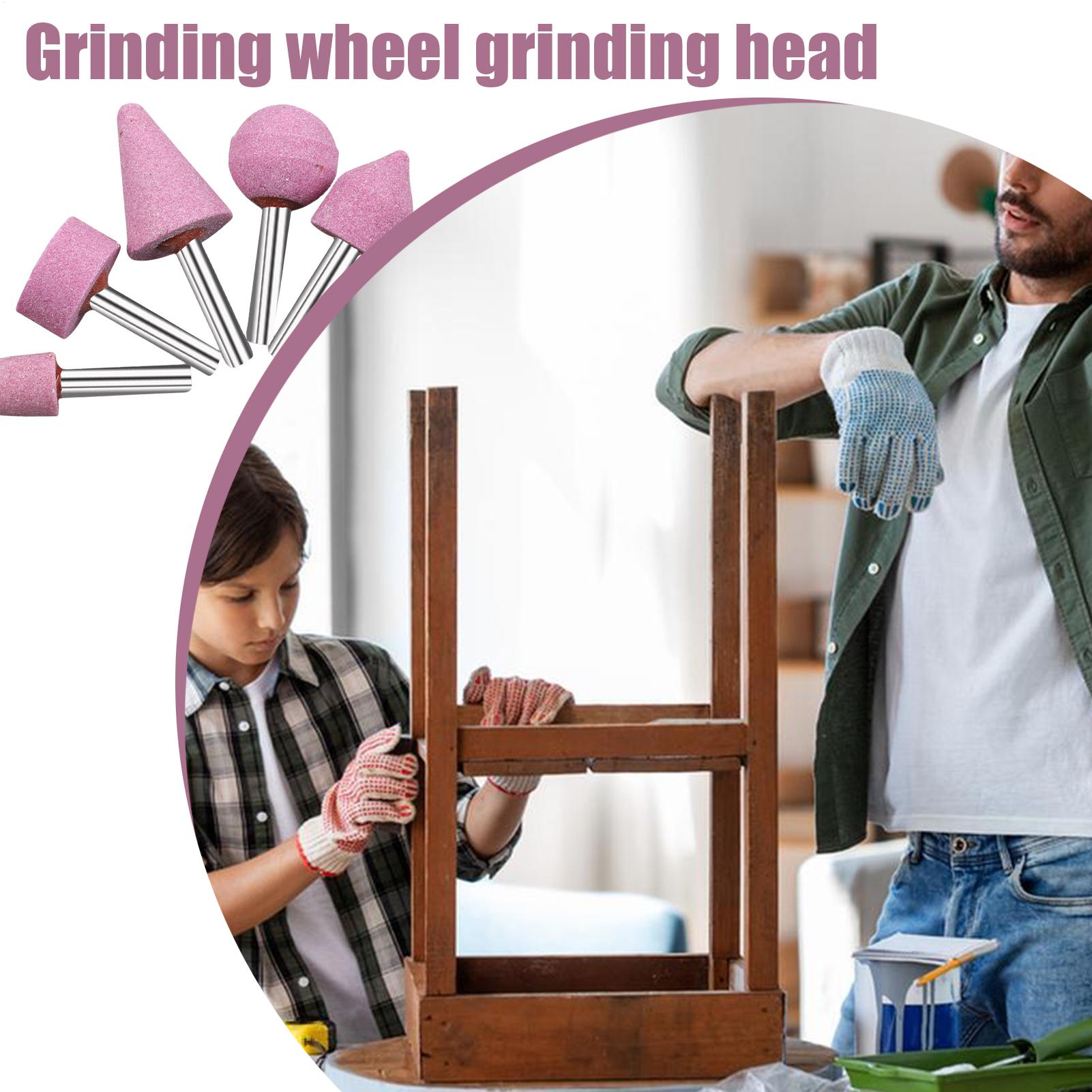 Metal Grinding Drill Bit 5 Pieces Rotary Grinder Wheel Bits Rotary Polishing Attachment For Cutting Sanding Drilling Polishing