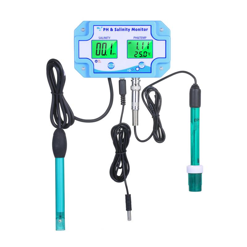 3-in-1 pH, Salinity, and Temperature Monitor