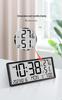 Creative Multifunctional LCD Wall Clock – Modern Large Screen Alarm Clock for Living Room
