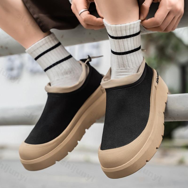 Fashion Summer Men's Sports Fashion Trend Casual Shoes Fly Weave Mesh Breathable Comfortable Lightweight Outdoor Hiking Chunky sneakers