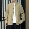 Men's Chinese-Style Linen Shirt: Loose, Plus Size, Spring/Autumn Casual Hanfu Jacket