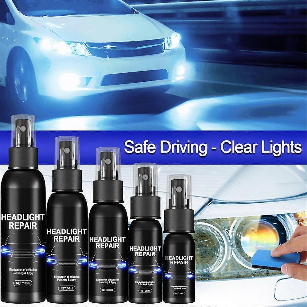 100ml Scheinwerfer-Linsen-Restaurations-Reparaturflüssigkeit Polierreiniger Spray für Autos