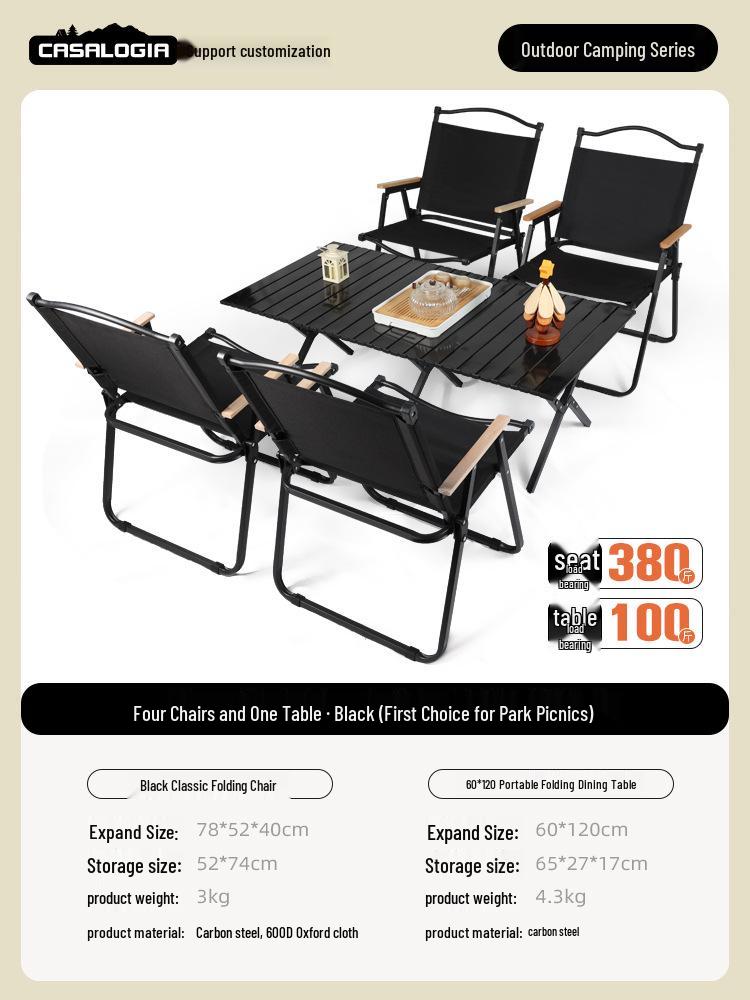 Boguwen Tianji Tragbarer Klapp-Outdoor-Stuhl für Camping, Picknicks, Strand und Imbissstände - Kermit-Stil