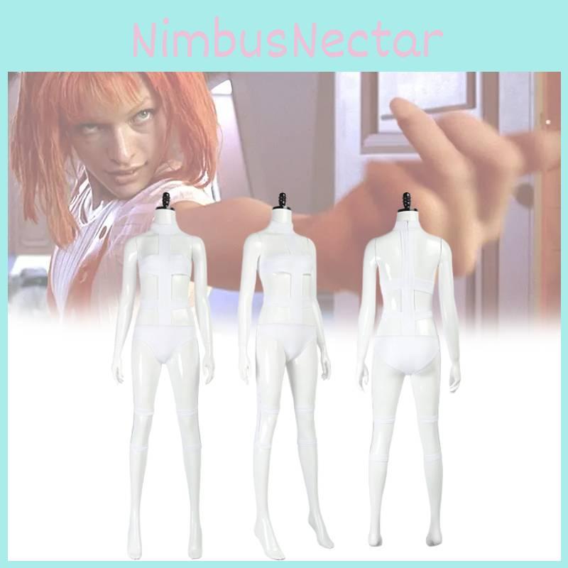 Fünftes Element Lilu Cosplay Kostüm mit Elasthan für Halloween und Anime-Rollenspiel