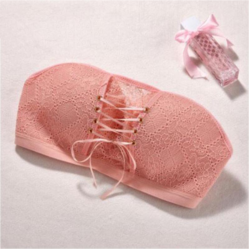 Unsichtbarer BH, trägerloser BH, geraffter Stütz-Slip, rutschfeste Hochzeitsunterwäsche, umwickelte Brust