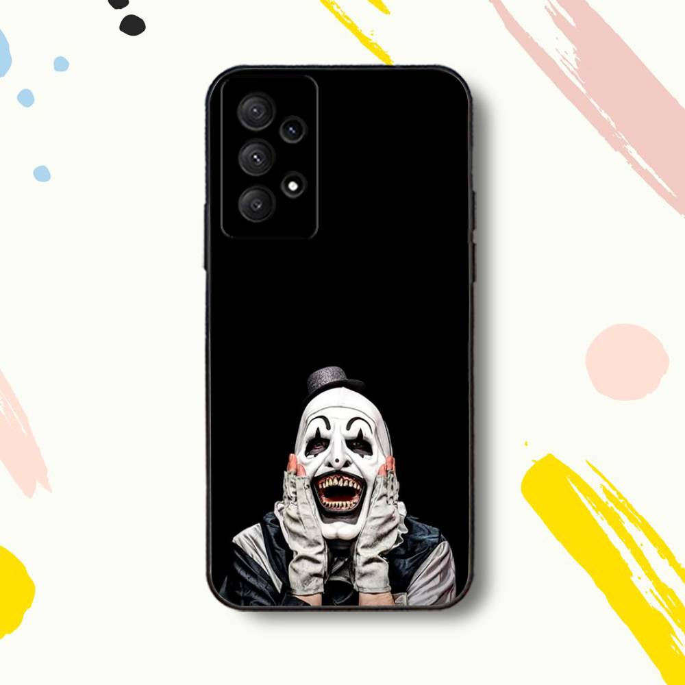 Halloween A-Art the C-Clown Phone Case For Samsung Galaxy A 80,72,73,91,53,22,51,52,5G,Plus,J,Note Soft Black Cover