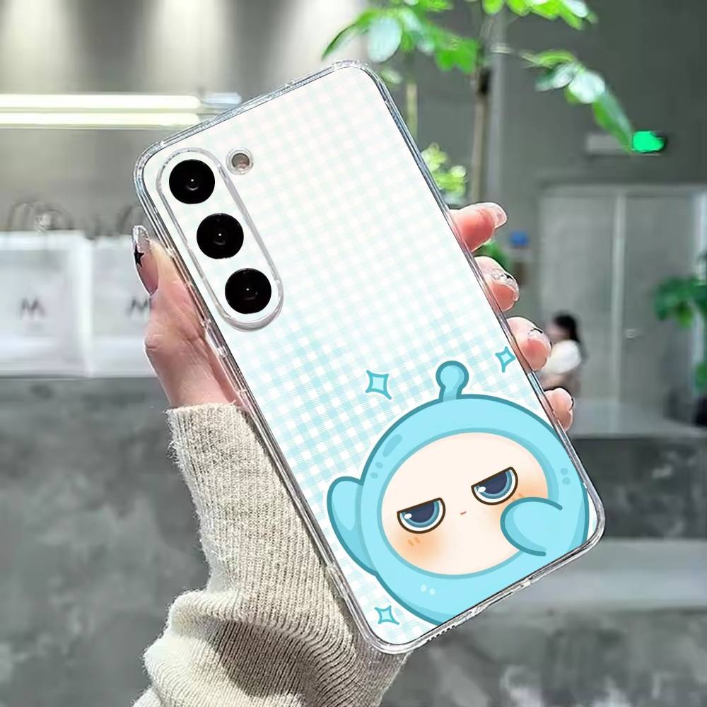 Cute E-Eggy P-Party Phone Case For Samsung Galaxy A91,80,73,72 ,71,53,52,32 ,31,22,21s,20,Transparent Case