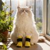 2 Pair Dog Socks Protective Thick Grip Dogs Feet Cover Socks with Adjustable Sticker for Outdoor Prevents Sliding