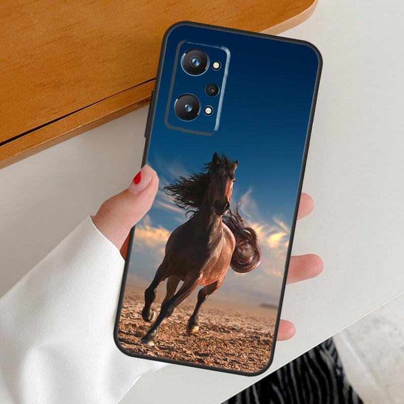 Running Horses Animal For Realme 15 Pro GT7 GT6 10 11 12 13 14 Pro Plus C67 C63 C61 C55 C51 C53 C35 C75 C65 Case