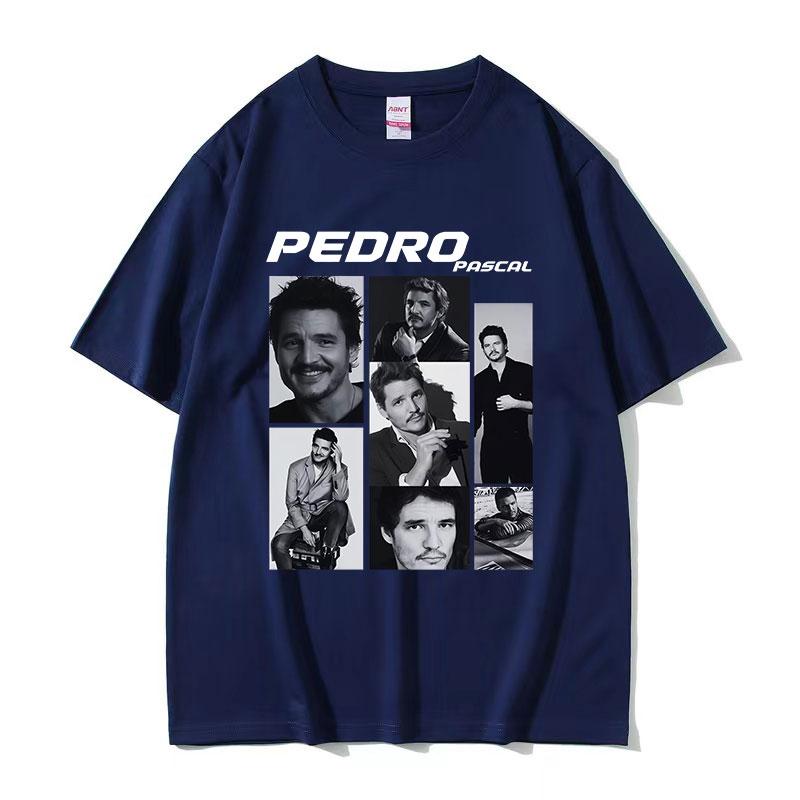 Pedro Pascal Classic Actor Print T Shirt Unisex Fashion High Quality Cotton Tshirt 90s Vintage Short Sleeve Tshirt Top