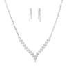 Exquisite Rhinestone Wedding & Evening Jewelry Set: Versatile Necklace & Earring Accessories for Brides