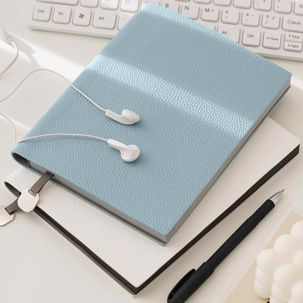 Thick Leather Notebook A5 Meeting Record Book Travel Log Business Notepad Student