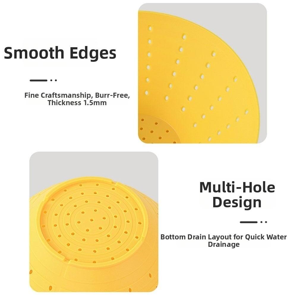 Silikon Abtropfschüssel Weich Sauerkrautwasser Auspressen Langlebig Obstsieb