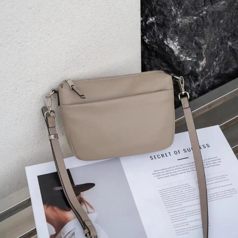 Geantă Crossbody din Piele Top-Grain pentru Femei 2026: Geantă mică de umăr convertibilă, Organizator esențial pentru navetă, Se potrivește pentru Phe