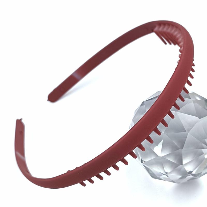 Vogue Peigne à cheveux Bandeaux Bandeau avec dents Accessoires de cheveux simples Couleur bonbon Femmes Cerceau de cheveux Couleur Morandi Mode Couleur unie Nouveau Haute qualité